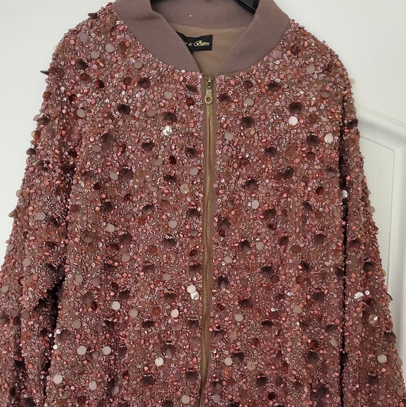 NWT Embellished Bomber Jacket